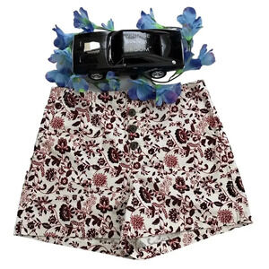 LOFT NWT Ivory with Floral Pattern Shorts Women Various
